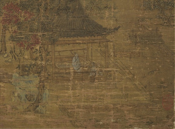 元趙孟頫橙黃橘綠　軸