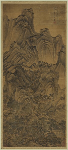 元王蒙夏山高隱　軸