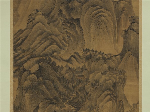 元王蒙夏山高隱　軸