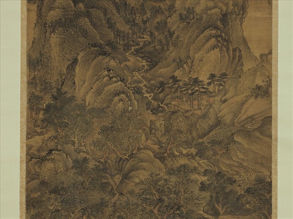 元王蒙夏山高隱　軸