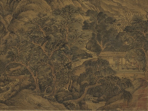 元王蒙夏山高隱　軸