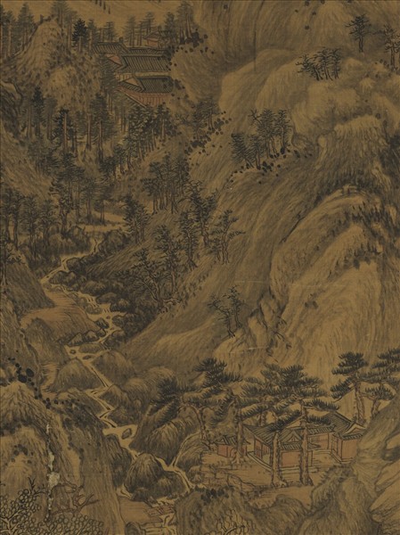 元王蒙夏山高隱　軸