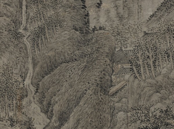 元王蒙山水　軸