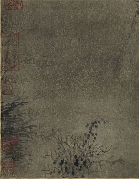 元方從義山水　軸