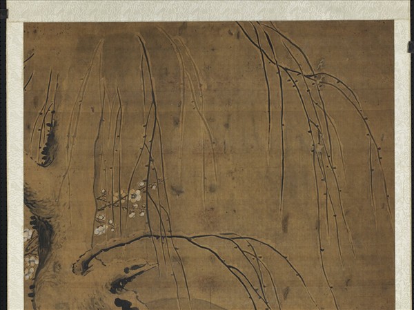 明人梅柳雙雁　軸