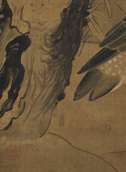 明人梅柳雙雁　軸