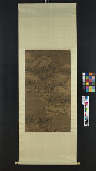 清馬豫山水　軸