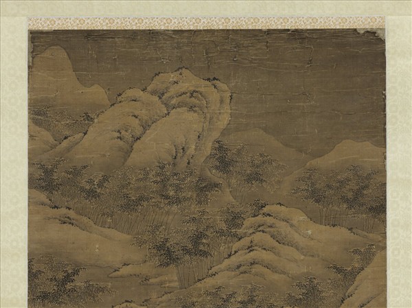 清馬豫山水　軸