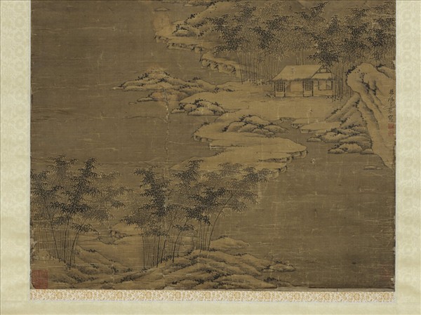 清馬豫山水　軸