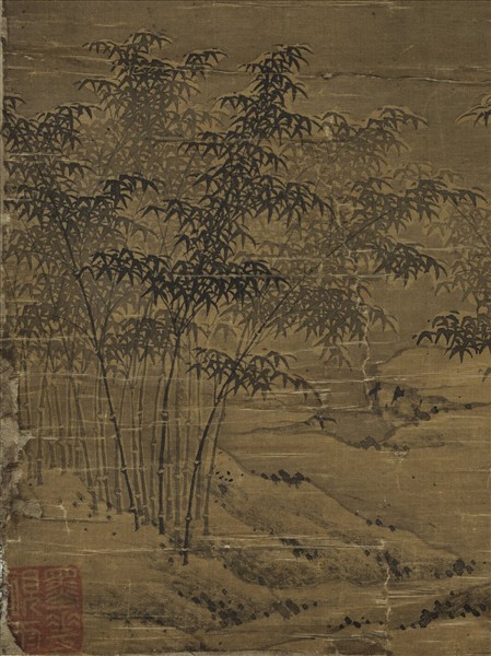 清馬豫山水　軸