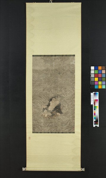 無款渡海仙人　軸