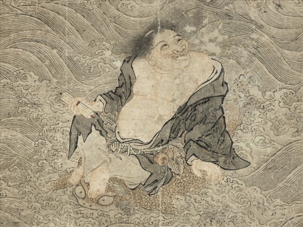 無款渡海仙人　軸