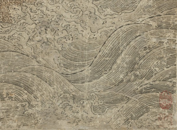 無款渡海仙人　軸