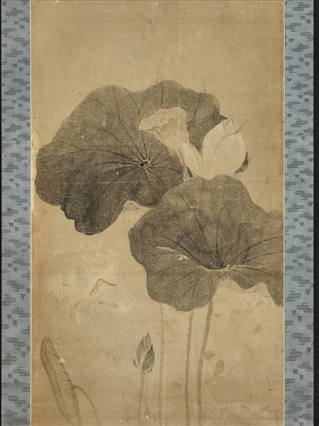 無款荷花雙燕　軸