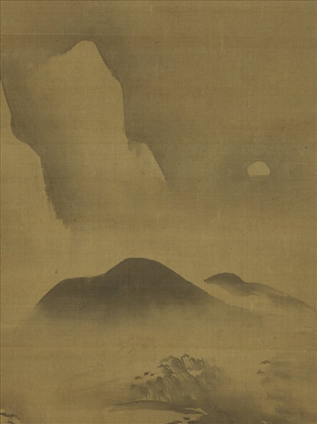 日本探幽守信山水　軸