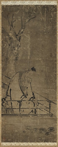 日本海北友松周茂叔愛蓮圖　軸