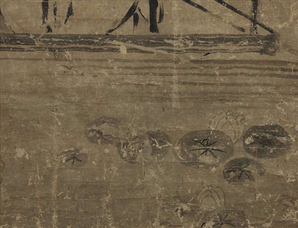 日本海北友松周茂叔愛蓮圖　軸