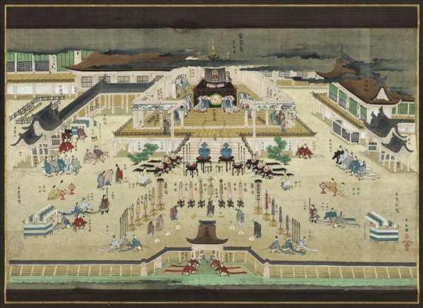 日本紫宸宮殿圖　軸