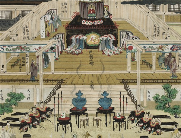 日本紫宸宮殿圖　軸