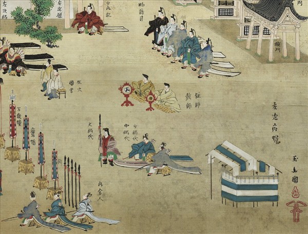 日本紫宸宮殿圖　軸