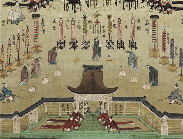 日本紫宸宮殿圖　軸