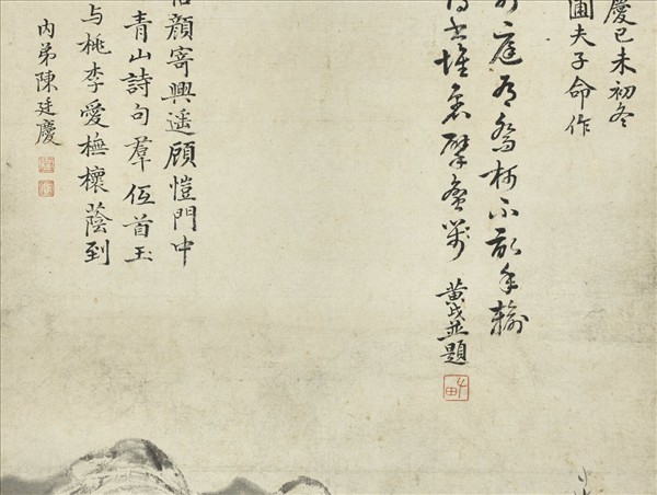 清黃鉞眄柯軒圖　軸