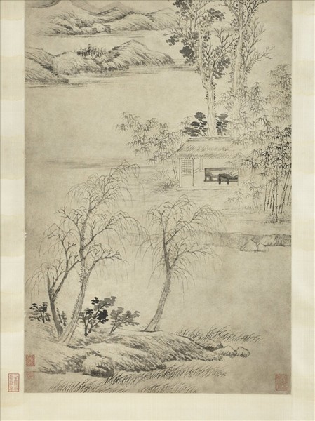 清王翬山水　軸