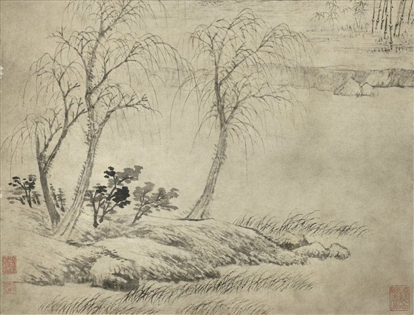 清王翬山水　軸