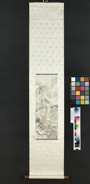 民國溥伒設色山水　軸