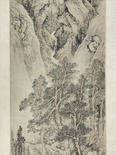 明文徵明山水　軸