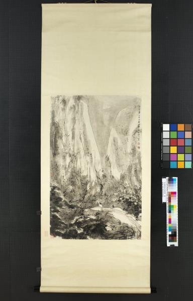 民國傅抱石雪意圖　軸