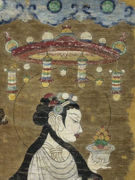 唐人供養菩薩　軸