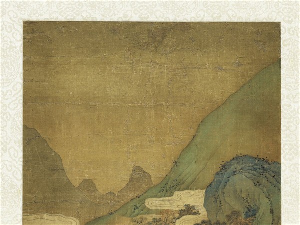 宋趙伯駒仙山樓閣　軸