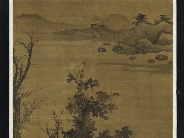 明蔣嵩歸漁圖　軸