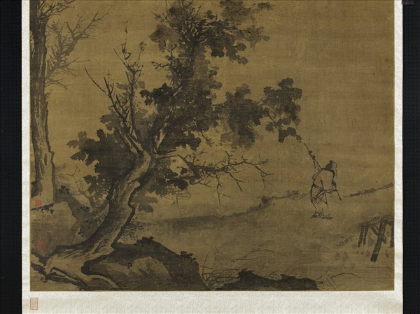 明蔣嵩歸漁圖　軸