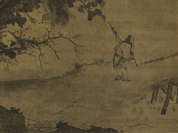 明蔣嵩歸漁圖　軸