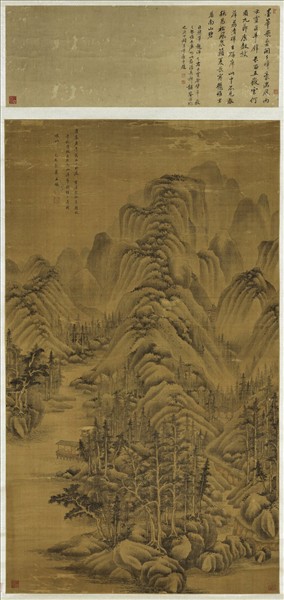 清王鑑仿巨然山水　軸