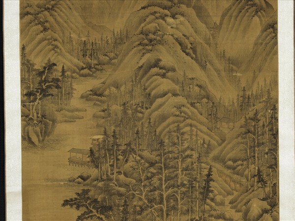 清王鑑仿巨然山水　軸