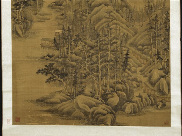 清王鑑仿巨然山水　軸