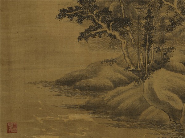 清王鑑仿巨然山水　軸