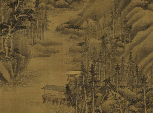 清王鑑仿巨然山水　軸