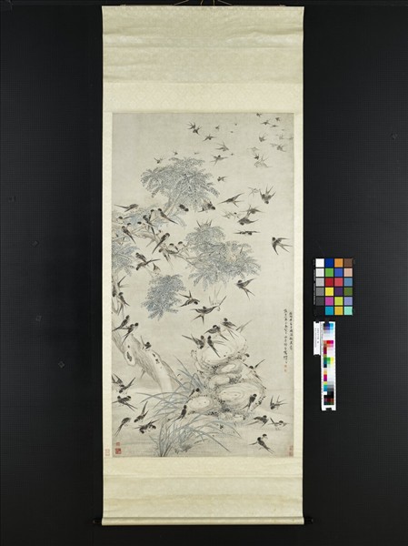 清楊晉百子圖　軸