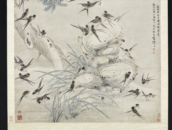 清楊晉百子圖　軸