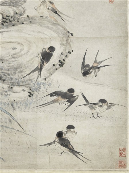 清楊晉百子圖　軸