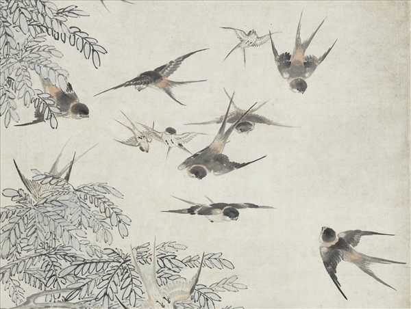 清楊晉百子圖　軸