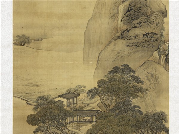 清袁江雨歇山含媚　軸