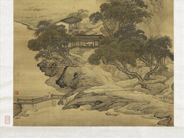 清袁江雨歇山含媚　軸