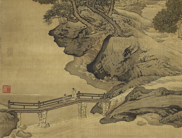 清袁江雨歇山含媚　軸