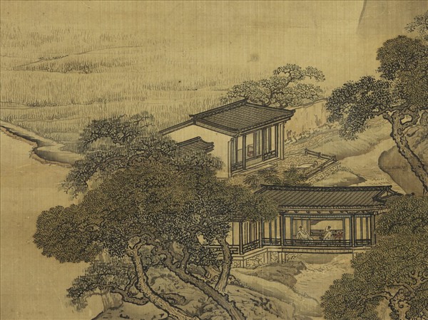 清袁江雨歇山含媚　軸