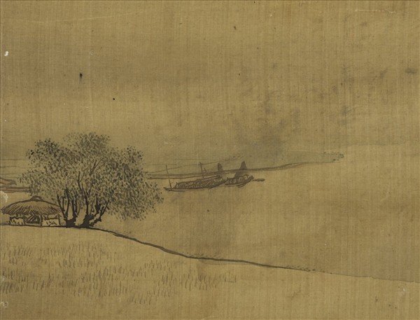 清袁江雨歇山含媚　軸